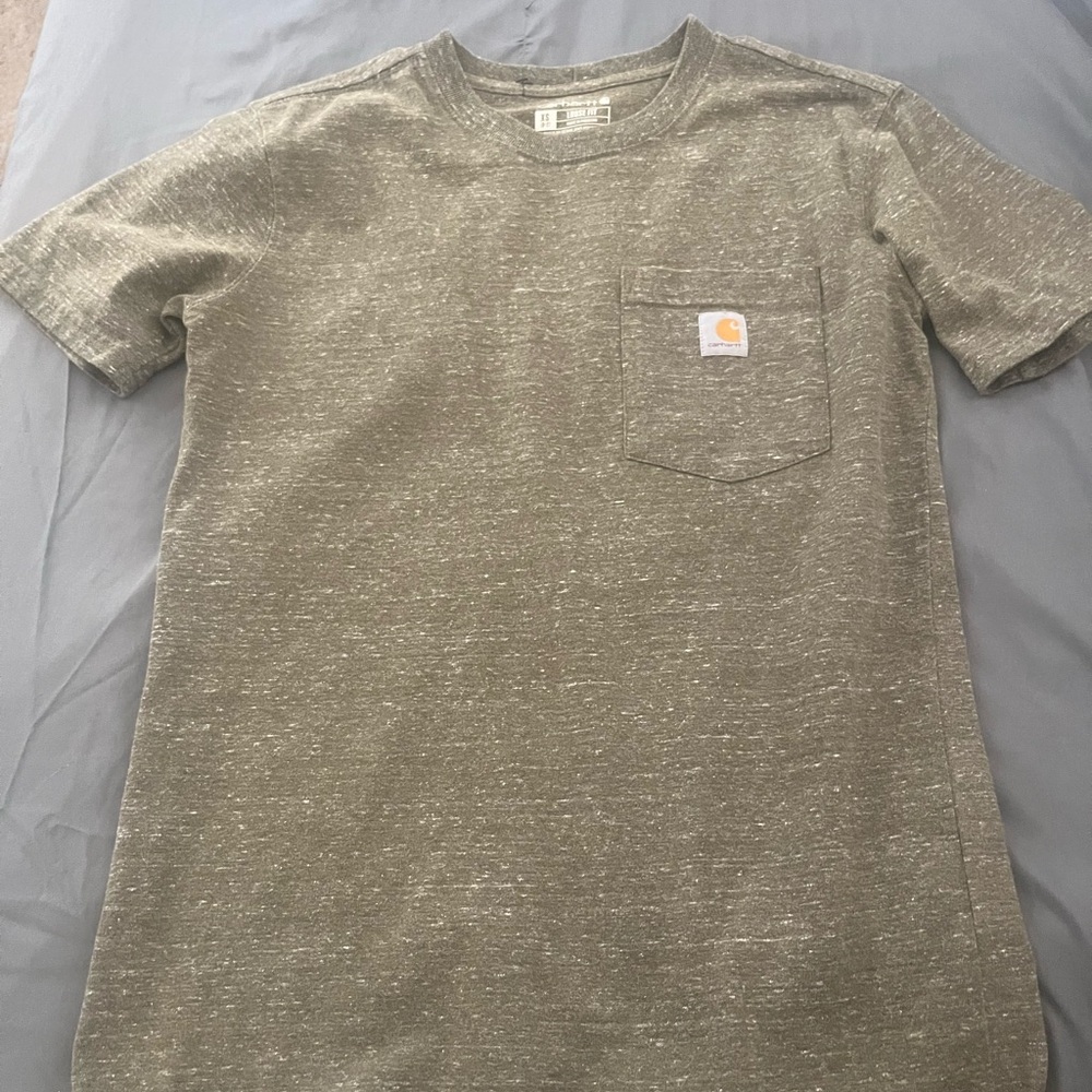 Carhartt Men's Heathered Green Short Sleeve Tee